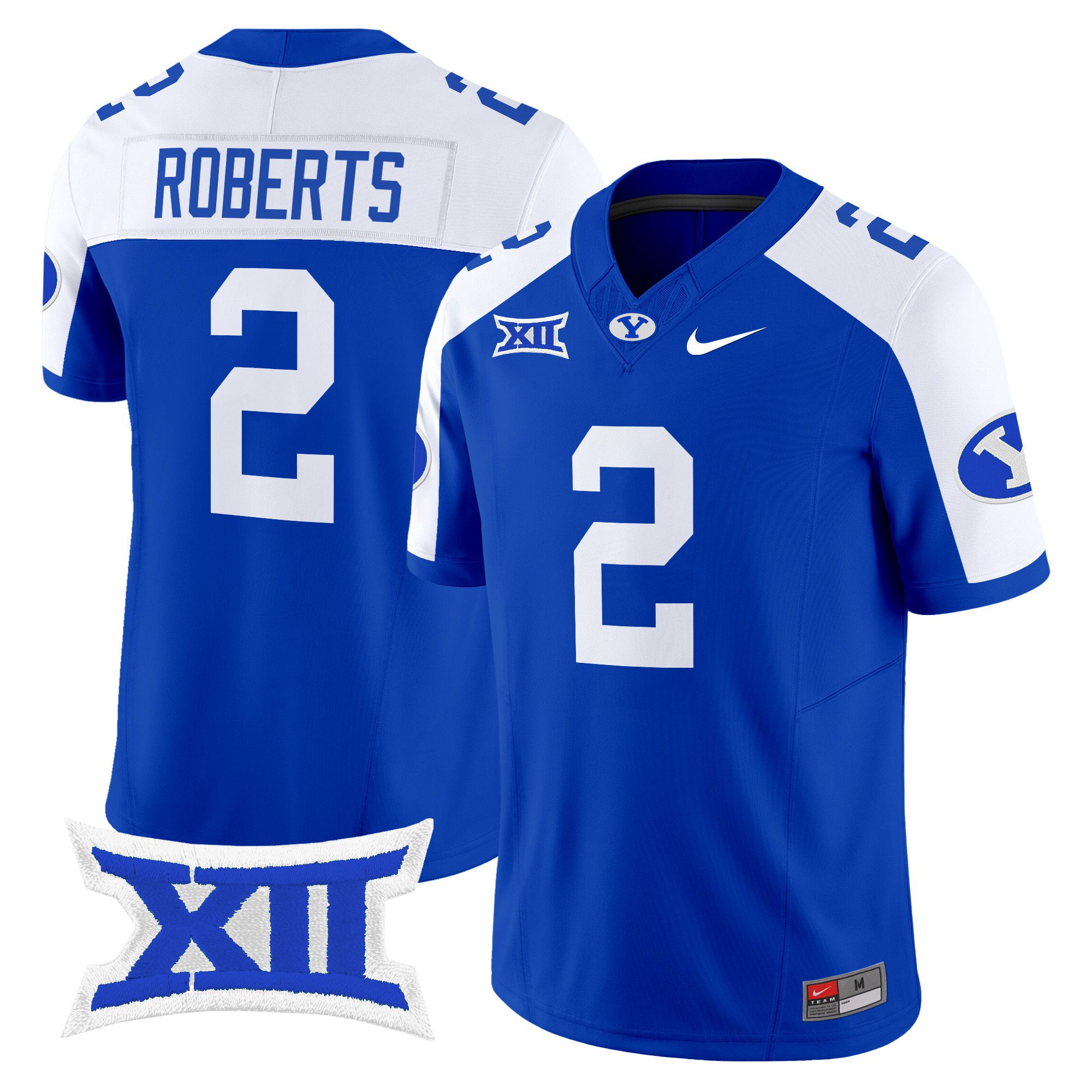 Men BYU Cougars #2 Roberts Blue Nike 2024 Vapor Limited NCAA Jersey